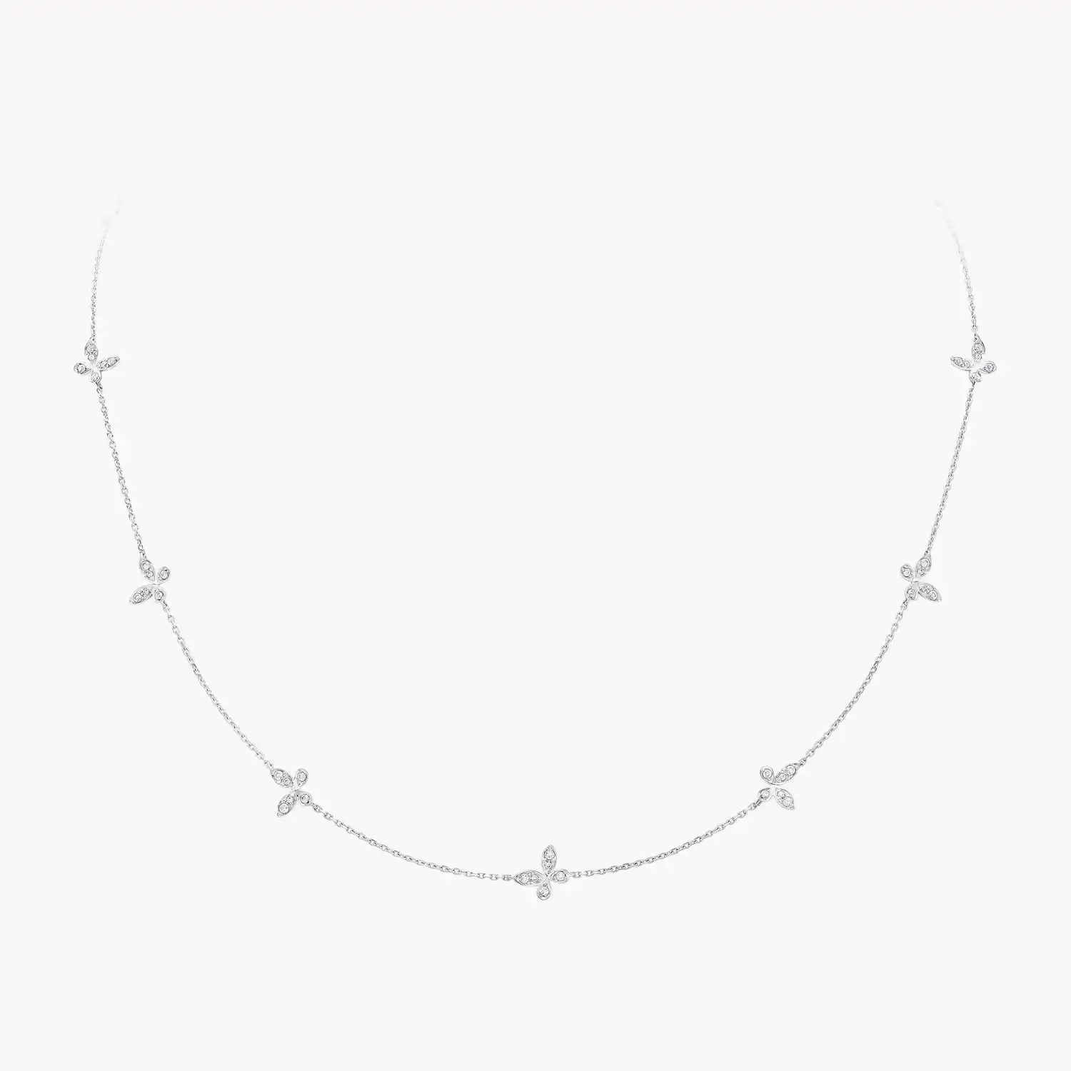 گردنبند الماس پروانه ظریف گراف