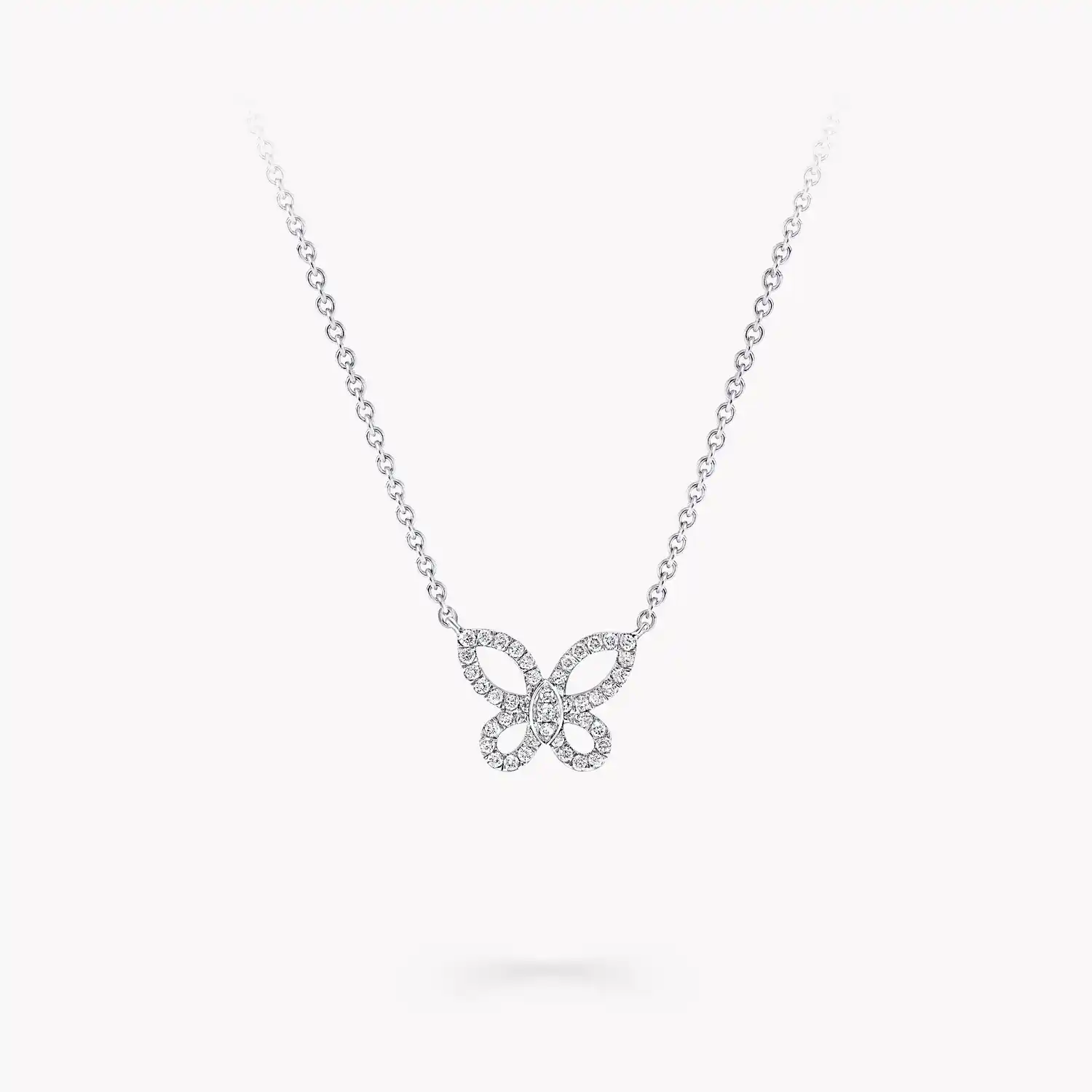 گردنبند الماس مینی پروانه سیلوئت گراف